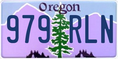 OR license plate 979RLN