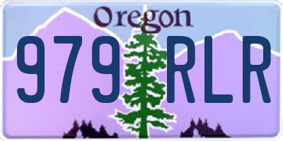 OR license plate 979RLR