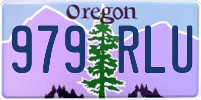OR license plate 979RLU