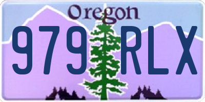 OR license plate 979RLX
