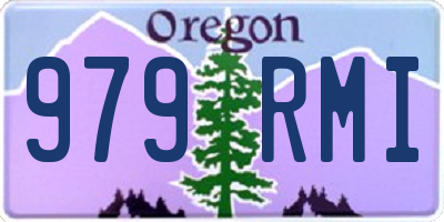 OR license plate 979RMI