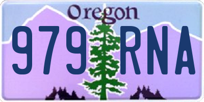 OR license plate 979RNA