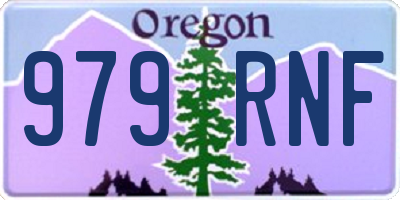 OR license plate 979RNF