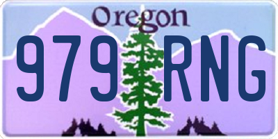 OR license plate 979RNG