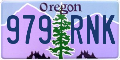 OR license plate 979RNK