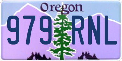 OR license plate 979RNL