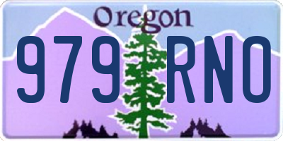 OR license plate 979RNO