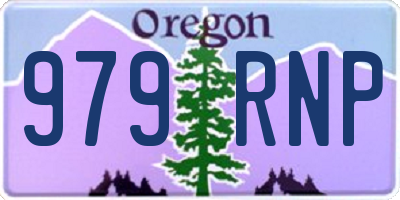 OR license plate 979RNP
