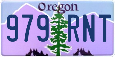 OR license plate 979RNT
