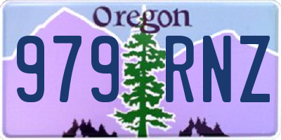 OR license plate 979RNZ