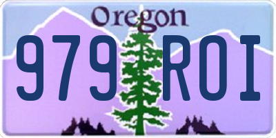 OR license plate 979ROI