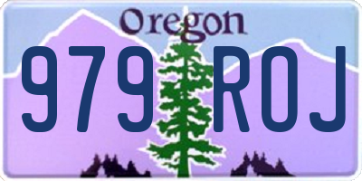 OR license plate 979ROJ