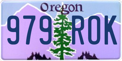 OR license plate 979ROK