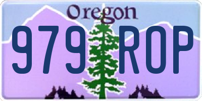 OR license plate 979ROP