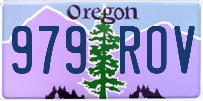 OR license plate 979ROV