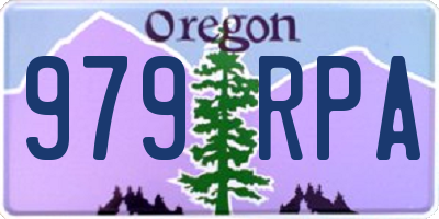 OR license plate 979RPA