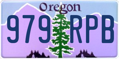OR license plate 979RPB