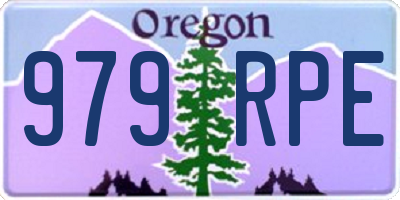 OR license plate 979RPE