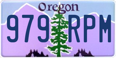 OR license plate 979RPM