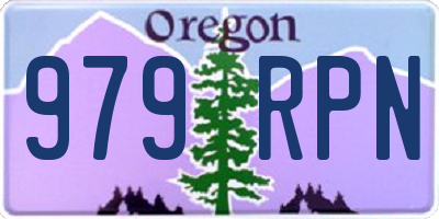 OR license plate 979RPN