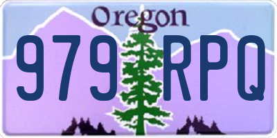 OR license plate 979RPQ
