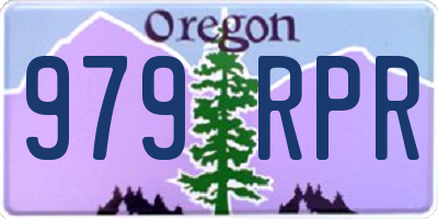 OR license plate 979RPR