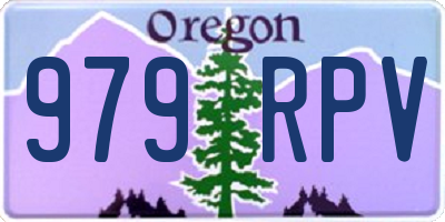 OR license plate 979RPV