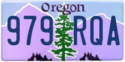 OR license plate 979RQA