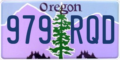 OR license plate 979RQD