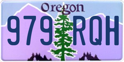 OR license plate 979RQH