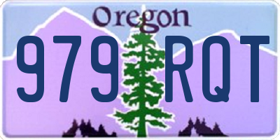 OR license plate 979RQT