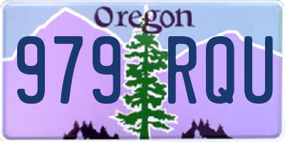 OR license plate 979RQU