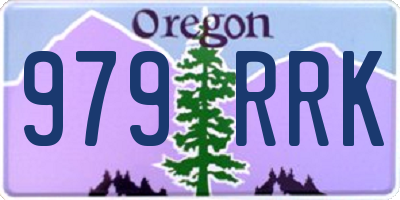 OR license plate 979RRK