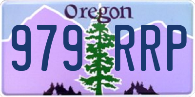 OR license plate 979RRP