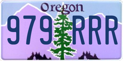 OR license plate 979RRR