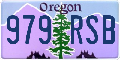OR license plate 979RSB