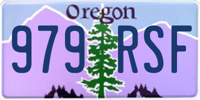 OR license plate 979RSF