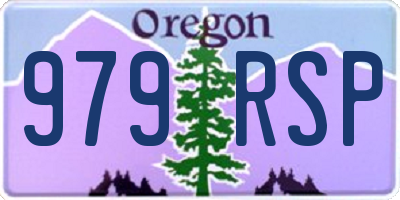 OR license plate 979RSP