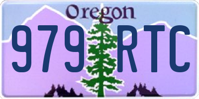 OR license plate 979RTC