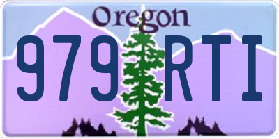 OR license plate 979RTI