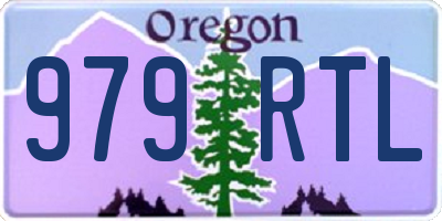 OR license plate 979RTL