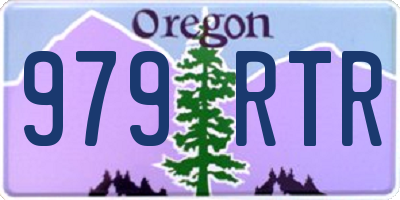 OR license plate 979RTR