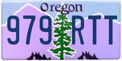 OR license plate 979RTT