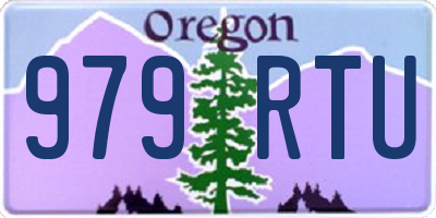 OR license plate 979RTU