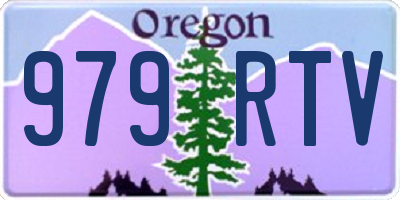 OR license plate 979RTV