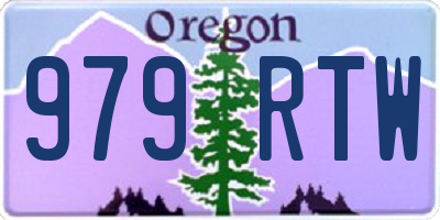 OR license plate 979RTW