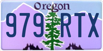OR license plate 979RTX