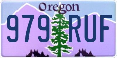 OR license plate 979RUF