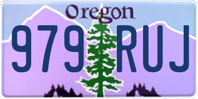 OR license plate 979RUJ