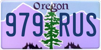 OR license plate 979RUS